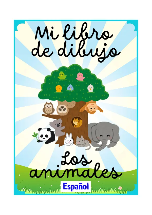 Mi libro de dibujos - Los animales - En español