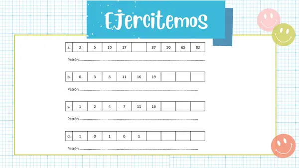 Patrones y secuencias 