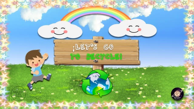 Juego digital ¡Let's go to recycle! (Día de la Tierra) Versión en inglés