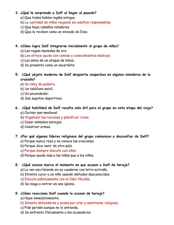 Prueba de lectura "Cruzada en jeans"
