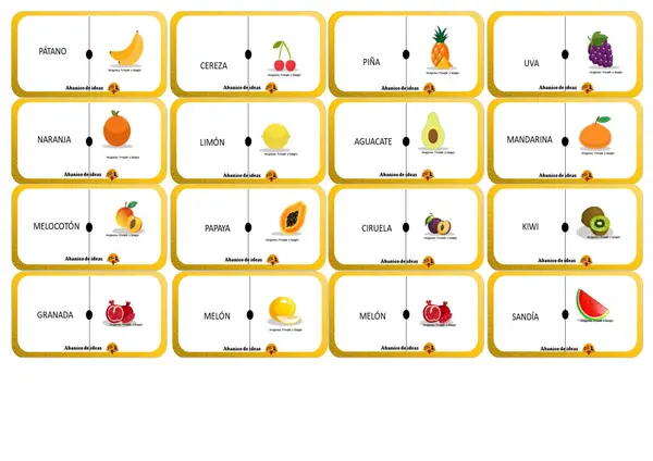 Dominó – Frutas