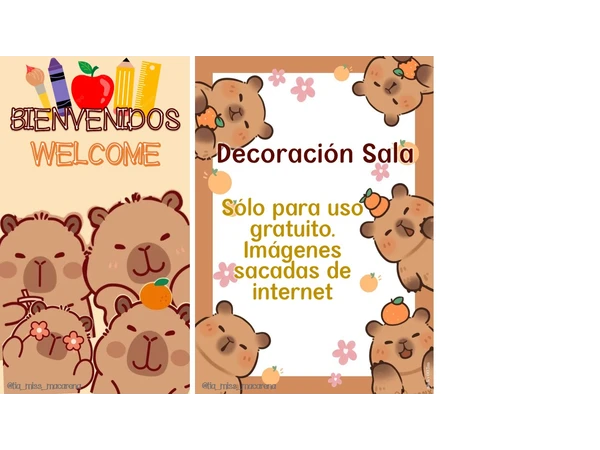 Banner Bienvenidos - Capibara