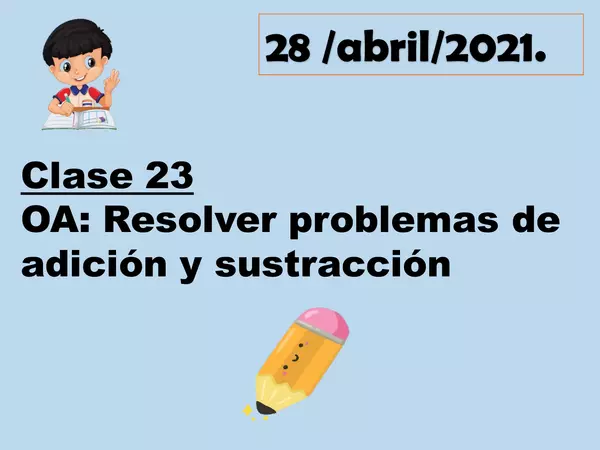 Problemas de adicion o sustraccion
