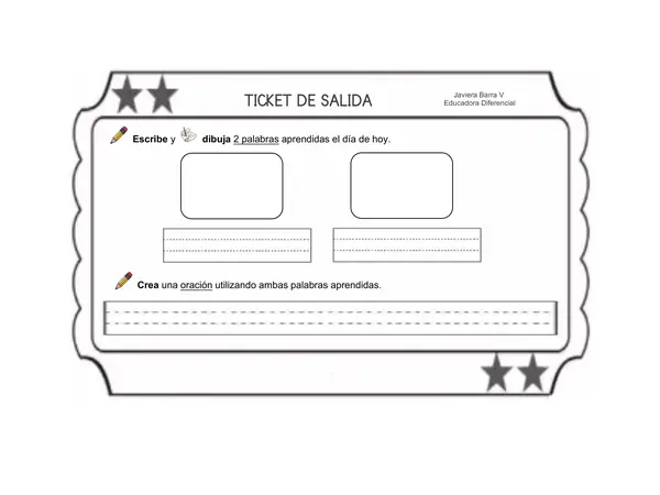 Ticket de salida