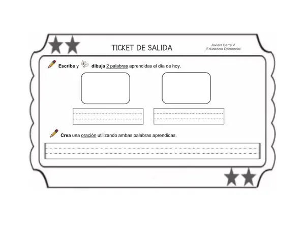 Ticket de salida 