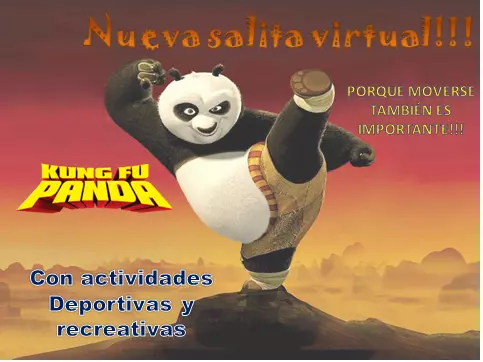 Salita virtual Kung Fu Panda.