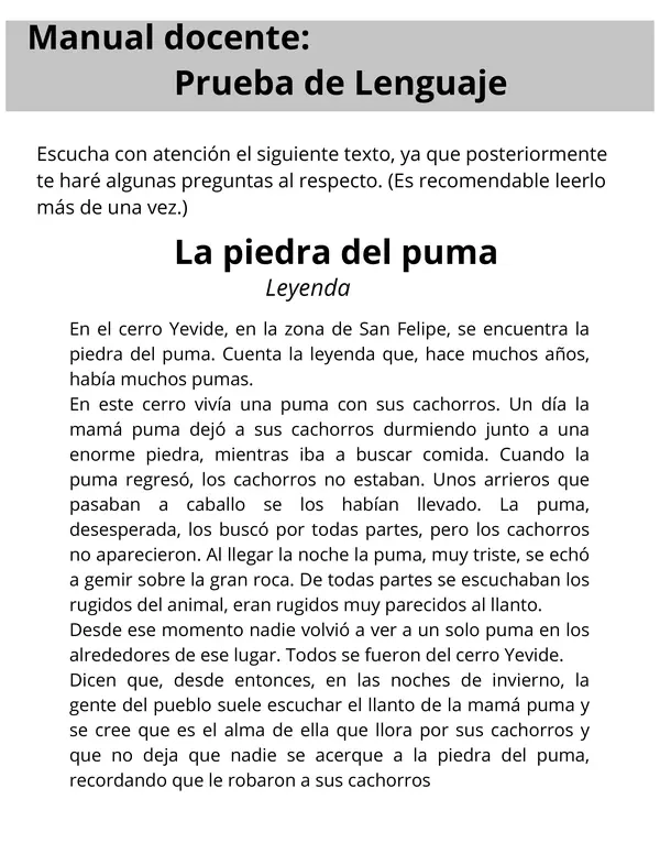 Diagnóstico de Comprensión Lectora con Imágenes | Nivel Inicial – No Lectores / NEE