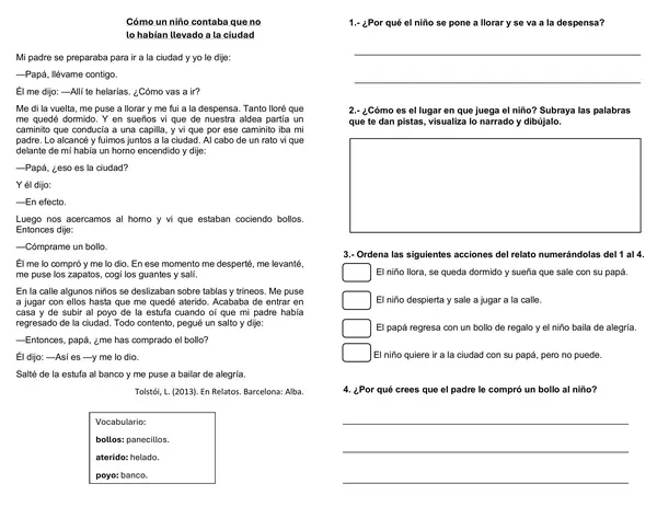 comprensión lectora 3 básico
