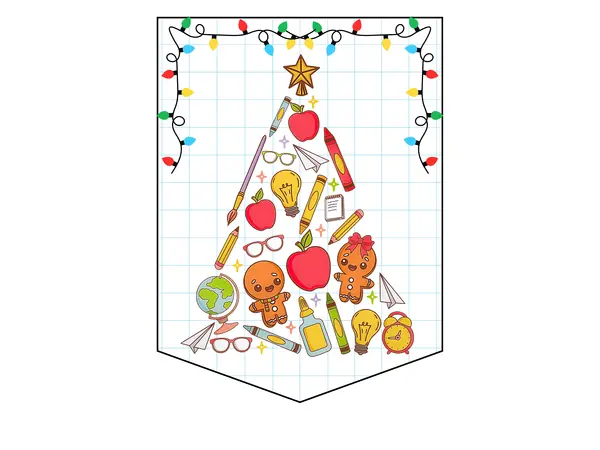 banderín navidad vacaciones.