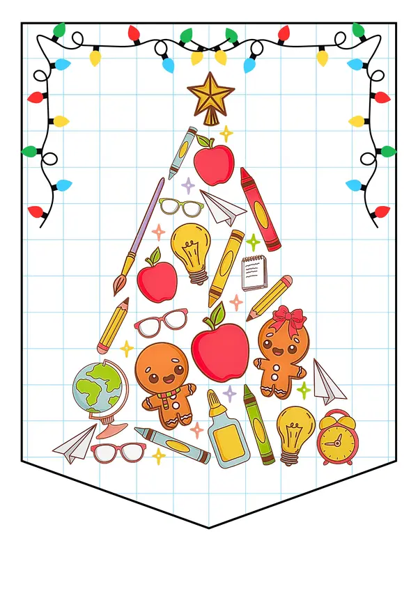 banderín navidad vacaciones.