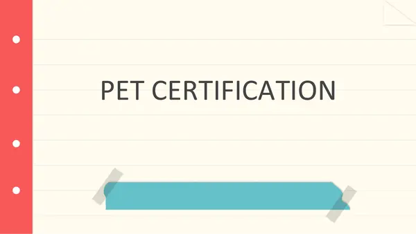 B1 Practice - (PET)