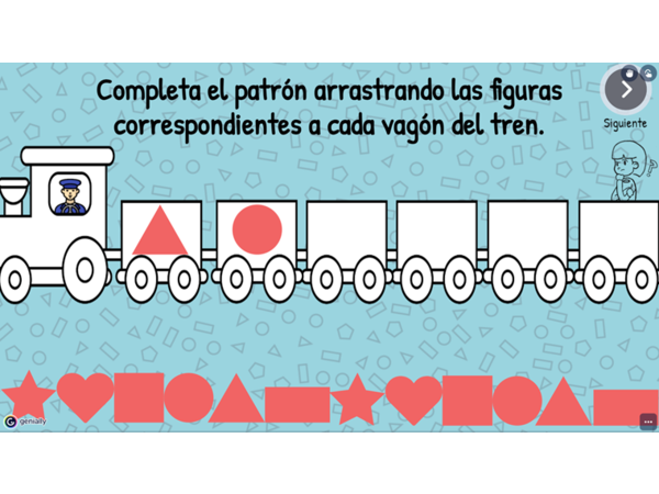 Patrones AB/ABC: figuras geométricas