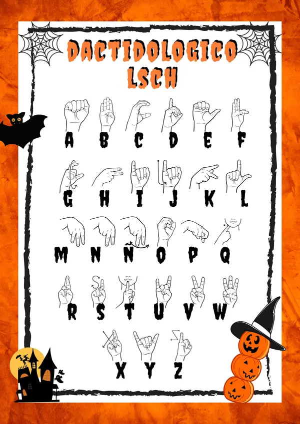 Cuadernillo de Hallowen en LSCH