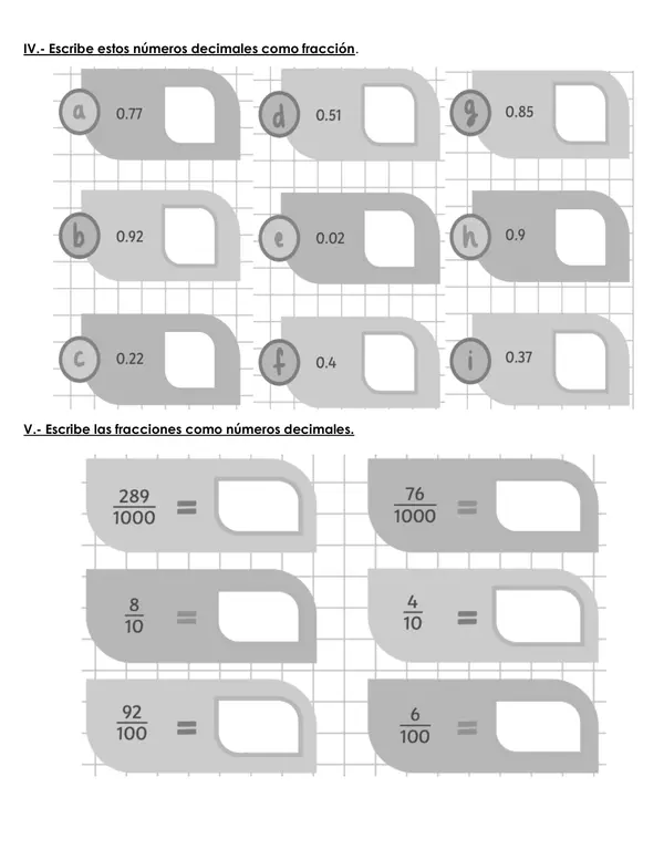 Guía  Matemática 5° basico – Decimales y fracciones, segundo semestre 2025