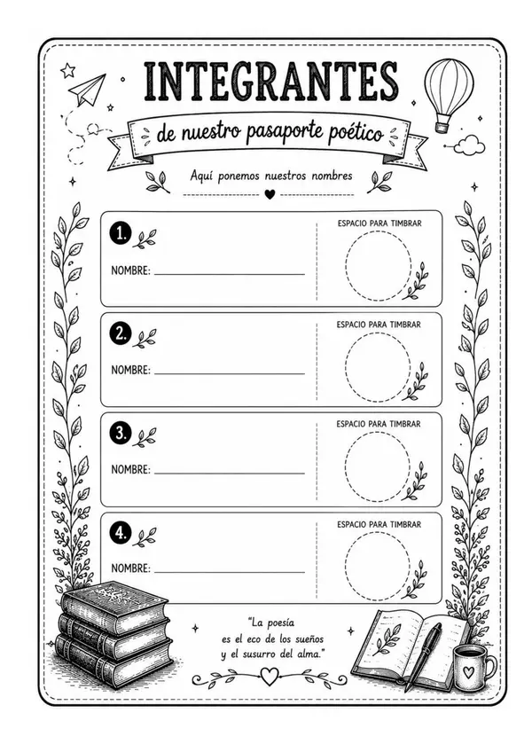 Pasaporte lector - poesía (Séptimo básico)