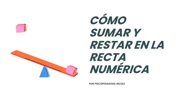 Cómo sumar y restar en la recta numérica