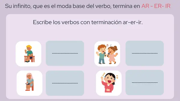 Verbo, persona, tiempo y número 
