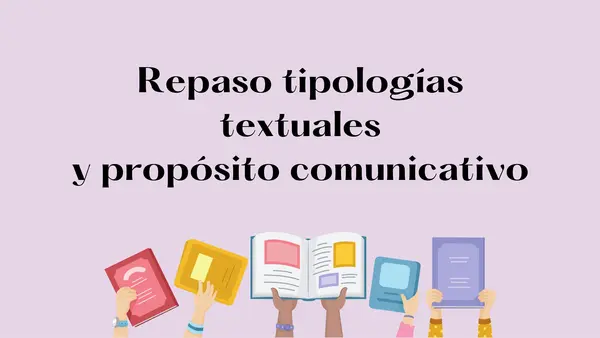 PPT breve sobre tipos de texto y propósito comunicativo