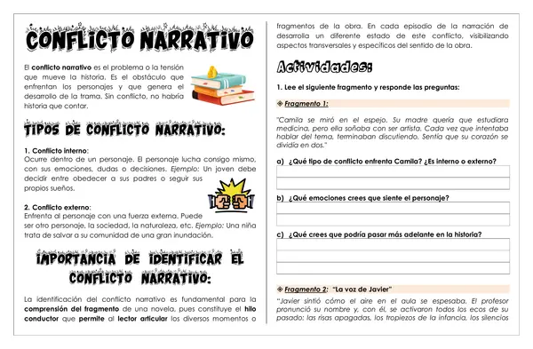 Guía de trabajo - Conflicto Narrativo