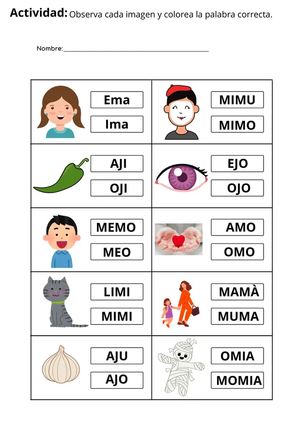 Metodo matte leccion ojo y mamà