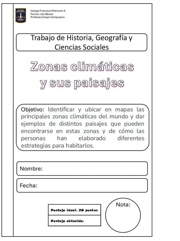TRABAJO DE ZONAS CLIMÁTICAS 