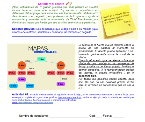 07M1SEM6 - La tilde y el acento