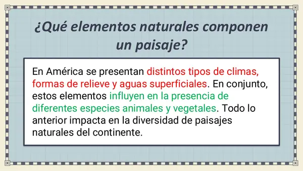 4° Básico "Recursos naturales de América"