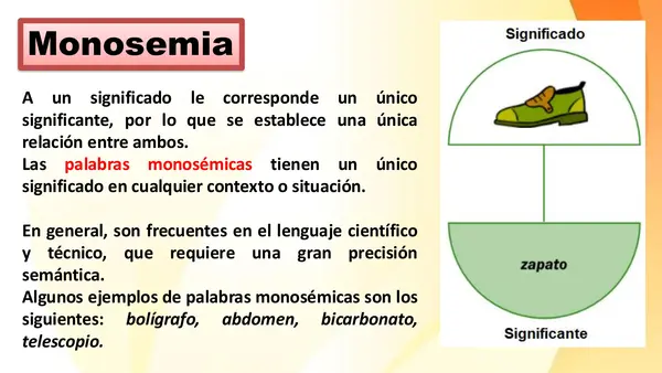 PPT - El significado de las palabras