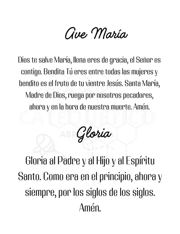 Cuadernillo de oraciones católica 