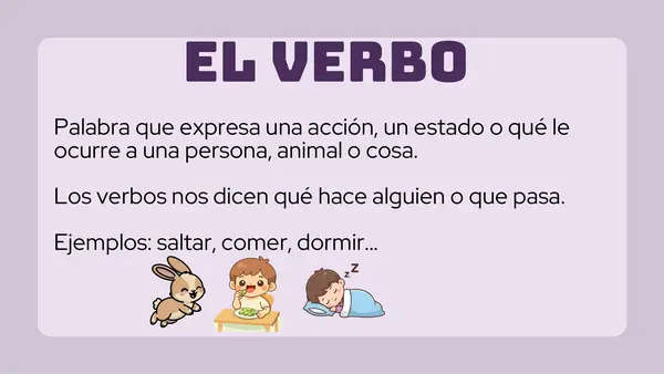 Verbo, persona, tiempo y número 