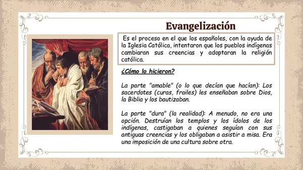 Evangelización y transculturación colonial
