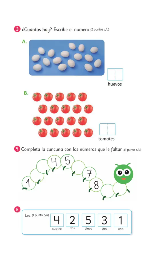 Evaluación descargable: Pensamiento Matemático – Kínder