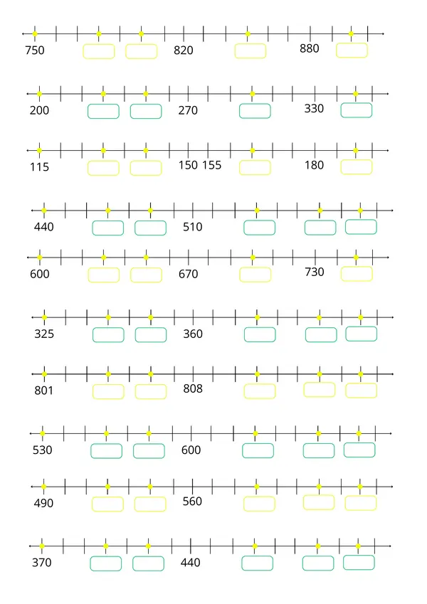 Comparar y ordenar números hasta 1000