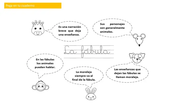 PPT fábula 1° básico