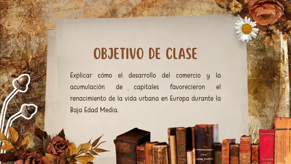 7° Desarrollo del comercio y renacimiento de la vida urbana en la Edad Media