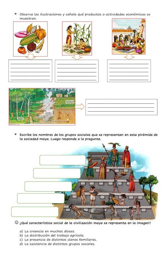 Guía de aprendizaje Los Mayas