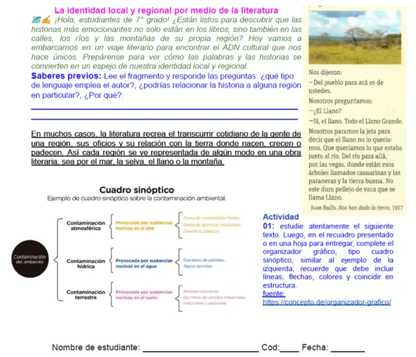 07M1SEM3 - La identidad local y regional por medio de la literatura