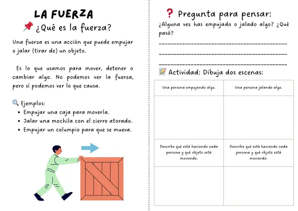 Cuadernillo "Fuerza en acción" 