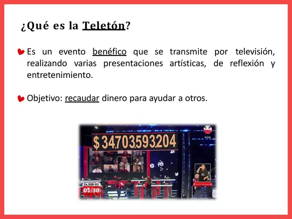 Breve introducción al evento de Teletón. Chile.