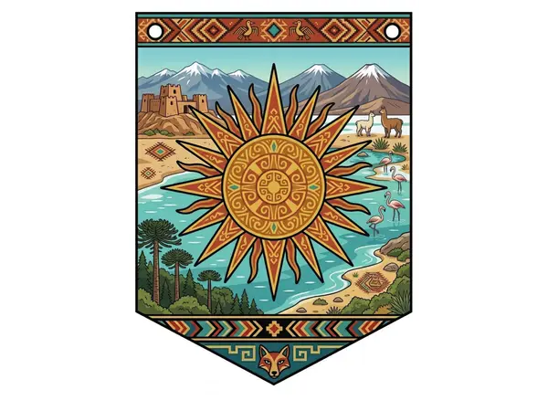 Banderines de letras de Pueblos Originarios de Chile | Decoración educativa 