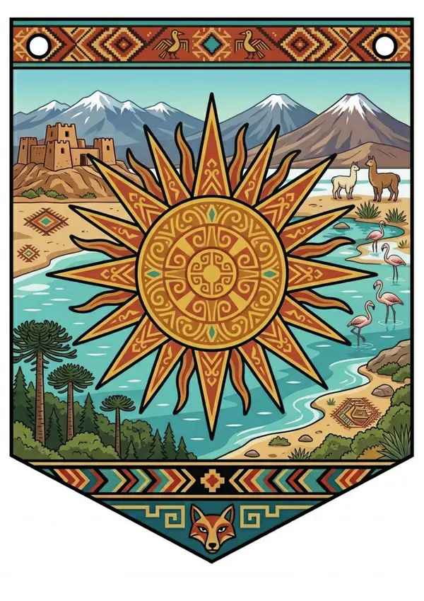 Banderines de letras de Pueblos Originarios de Chile | Decoración educativa 
