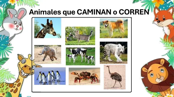 animales segun su desplazamiento