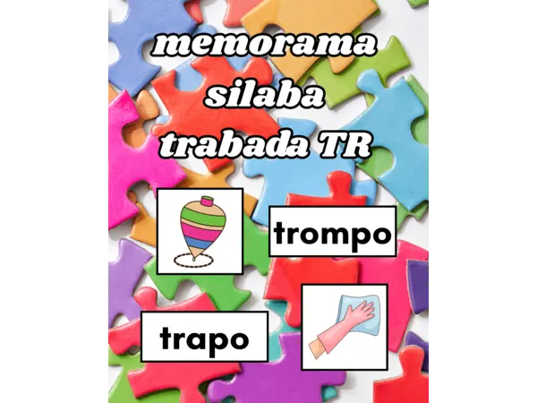 memorama Sílaba Trabada TR