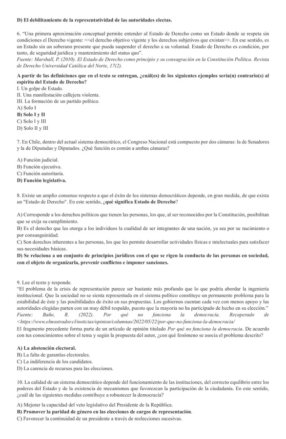 Evaluación unidad 1 