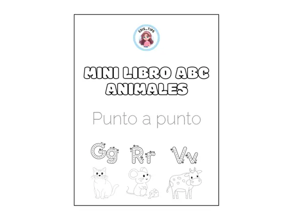MINI LIBRO ABC ANIMALES - PUNTO A PUNTO