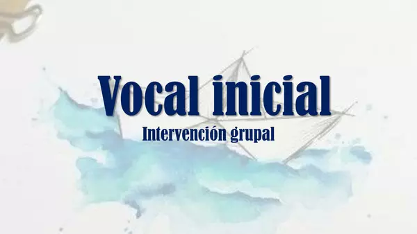 Vocal inicial (conciencia fonológica )