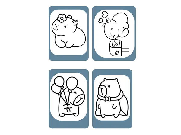 Dibujos para colorear capibara