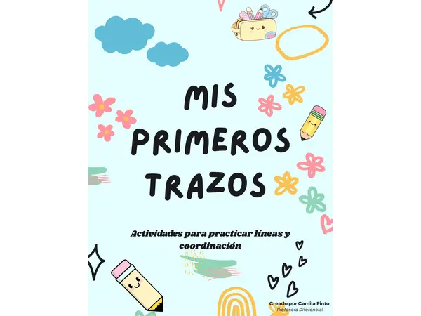 Mis primeros trazos | Actividades de motricidad fina imprimibles