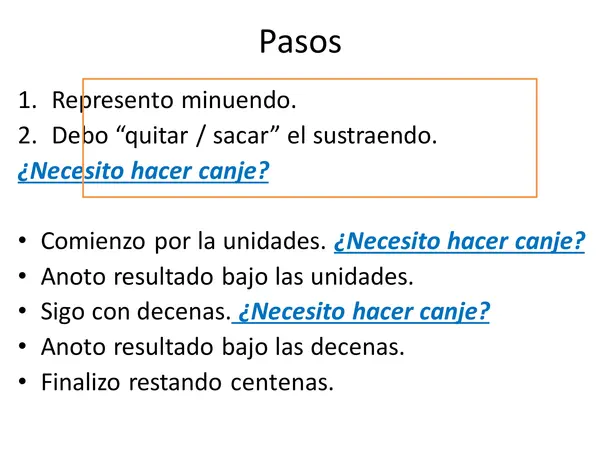 Sustracciones con reagrupacion