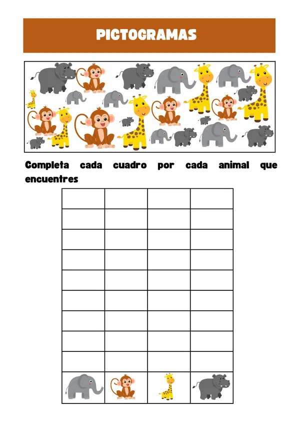 Guía: Completar pictogramas